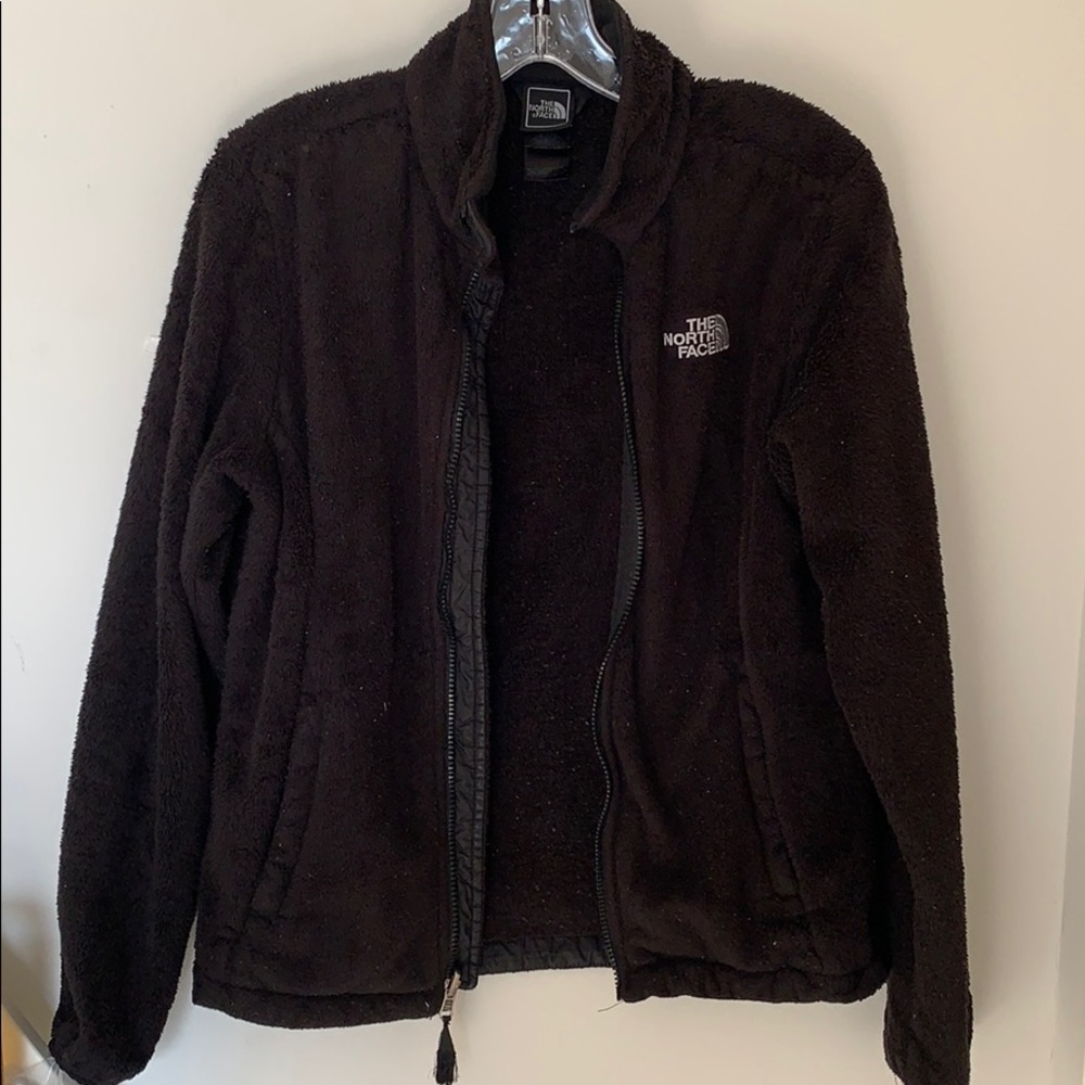 Black fuzzy North face